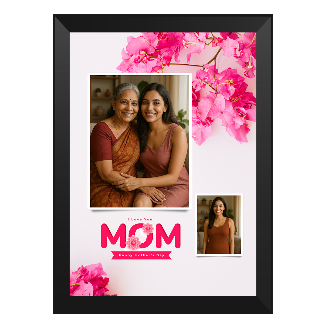 A4 customized glass photo frame for anniversary gift