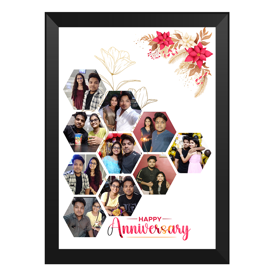 Elegant glass-covered A4 photo frame for special occasions