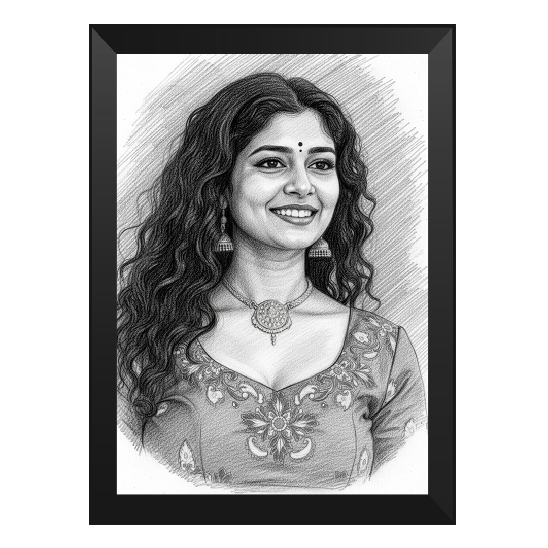 Photo frame A4 size with anniversary photo and transparent glass top