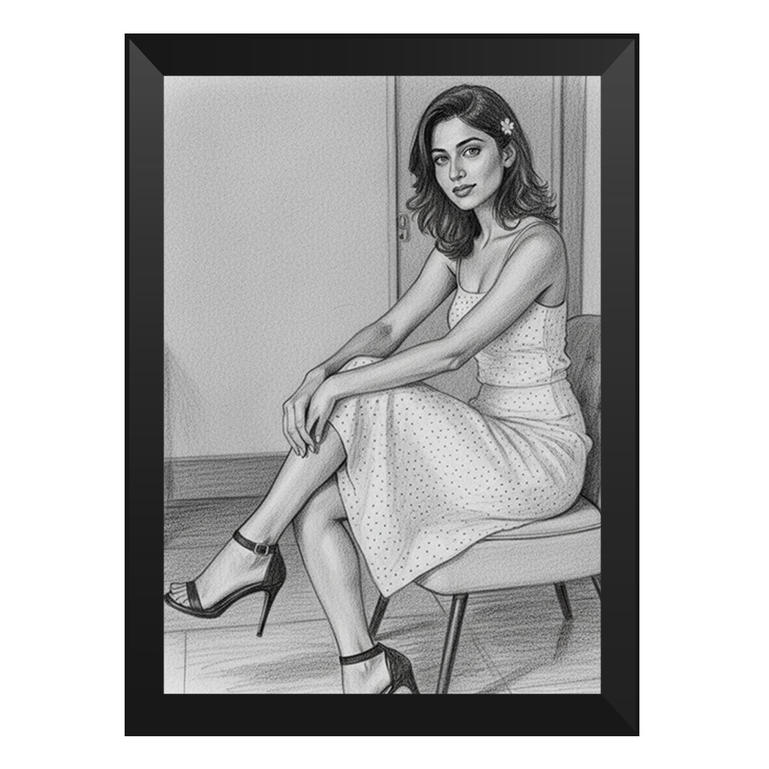 Photo frame A4 size with anniversary photo and transparent glass top