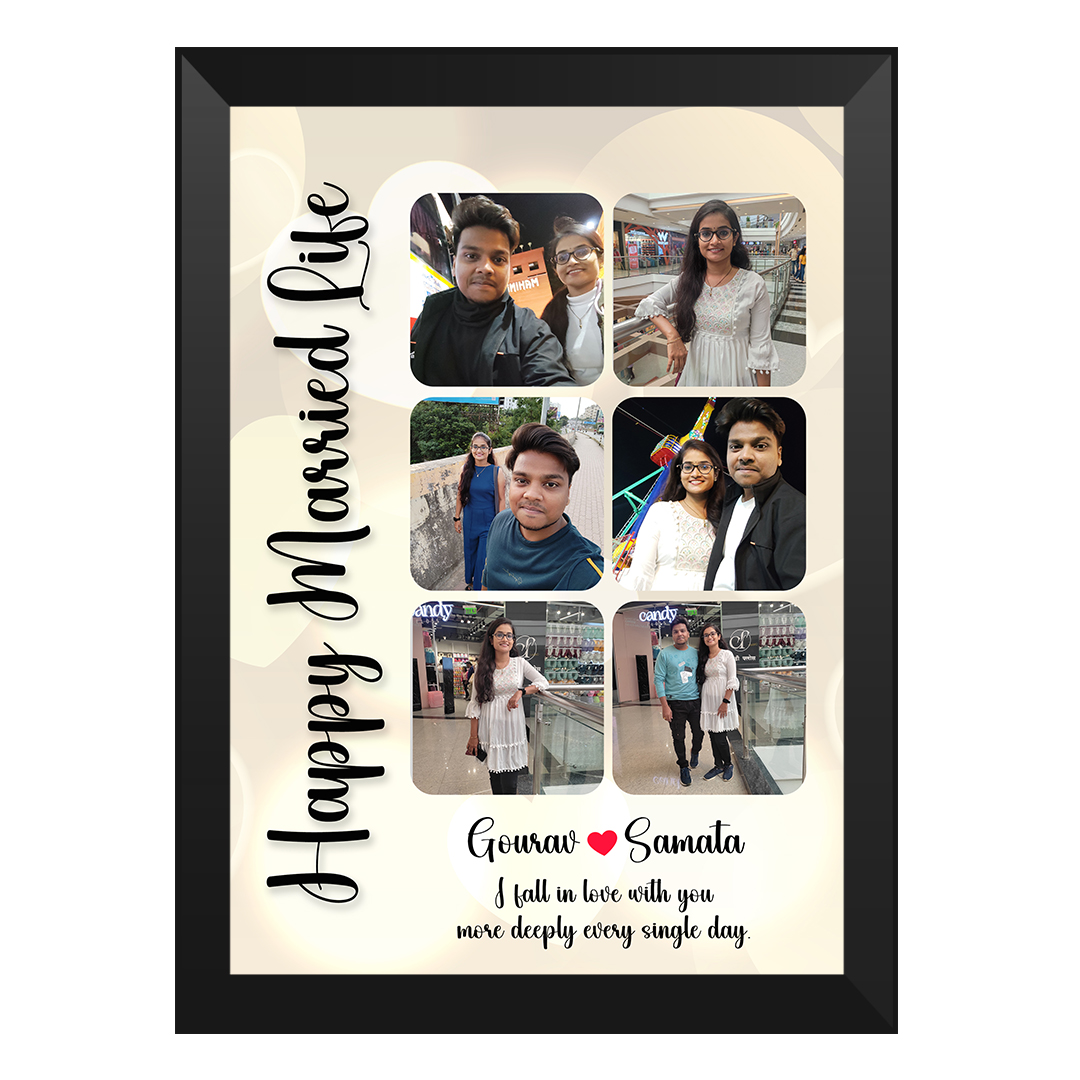 High-quality A4 photo frame with unique design and glass top